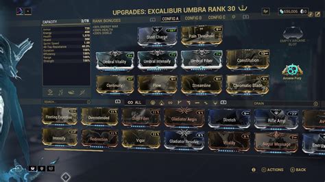 warframe excalibur umbra tank build.
